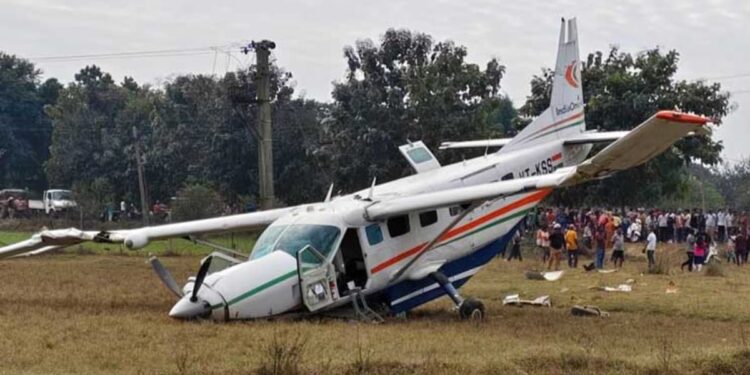 ओडिशा मध्ये चार्टर विमानाचा भिषण अपघात