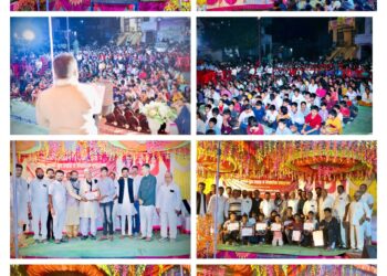 तळई येथे दिमाखात साजरा झाला ऐतिहासिक व आदर्श संयुक्त जयंती महोत्सव