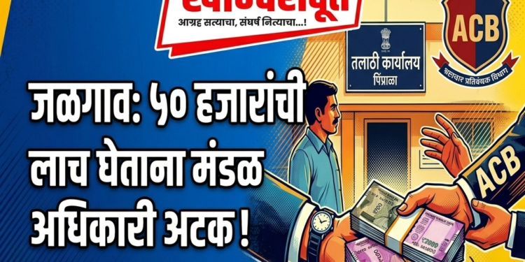लाच स्वीकारताना नशिराबादचा मंडळ अधिकाऱ्यासह पंटर एसीबीच्या जाळ्यात