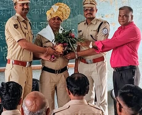धरणगाव येथील होमगार्ड सुरेश माळी सेवानिवृत्त